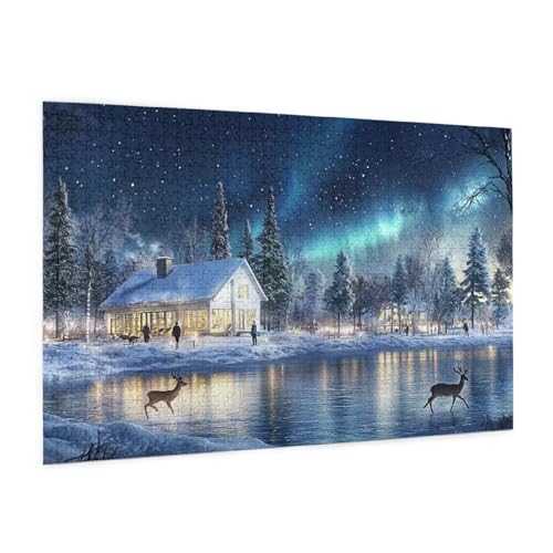 Puzzle Nordlicht Puzzle 3000 Teile Landschaft Puzzles Erwachsene mit Geschenkbox, DIY Groß Holzpuzzle für Erwachsene, Geschicklichkeitsspiel für Die Ganze Familie Geschenke für Frauen 81 x 122 cm -11y Puzzle Nordlicht Puzzle 3000 Teile Landschaft Puzzles Erwachsene mit Geschenkbox, DIY Groß Holzpuzzle für Erwachsene, Geschicklichkeitsspiel für Die Ganze Familie Geschenke für Frauen 81 x 122 cm -11y von Zyupwjyy