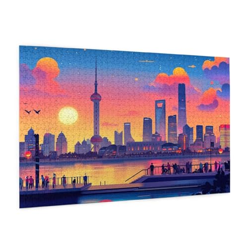 Puzzle Stadt Puzzle 500 Teile Landschaft Puzzles Erwachsene mit Geschenkbox, DIY Groß Holzpuzzle für Erwachsene, Geschicklichkeitsspiel für Die Ganze Familie Geschenke für Frauen 52 x 38 cm -42y Puzzle Stadt Puzzle 500 Teile Landschaft Puzzles Erwachsene mit Geschenkbox, DIY Groß Holzpuzzle für Erwachsene, Geschicklichkeitsspiel für Die Ganze Familie Geschenke für Frauen 52 x 38 cm -42y von Zyupwjyy