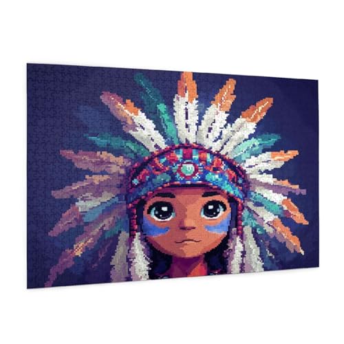 Stamm Puzzle 1000 Teile Erwachsene Puzzle Junge Muster Design mit Geschenkbox-Verpackung als Geschenk für Frauen, Anspruchsvolle Familienaktivität für Erwachsene Anfänger, Zimmer Deko 75 x 50 cm -15y Stamm Puzzle 1000 Teile Erwachsene Puzzle Junge Muster Design mit Geschenkbox-Verpackung als Geschenk für Frauen, Anspruchsvolle Familienaktivität für Erwachsene Anfänger, Zimmer Deko 75 x 50 cm -15y von Zyupwjyy