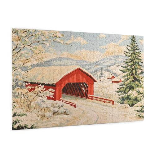 Winter Puzzle 2000 Teile Erwachsene Puzzle Haus Muster Design mit Geschenkbox-Verpackung als Geschenk für Frauen, Anspruchsvolle Familienaktivität für Anfänger, Zimmer Deko 99 x 70 cm -1247y Winter Puzzle 2000 Teile Erwachsene Puzzle Haus Muster Design mit Geschenkbox-Verpackung als Geschenk für Frauen, Anspruchsvolle Familienaktivität für Anfänger, Zimmer Deko 99 x 70 cm -1247y von Zyupwjyy