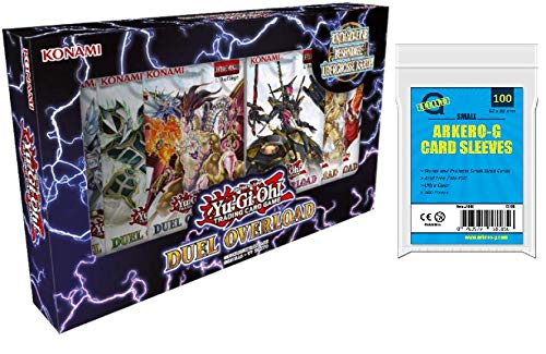 YuGiOh! Duel Overload Box - DUOV | DEUTSCH | Yu-Gi-Oh! Karten NEU | + Arkero-G 100 Small Soft Sleeves japanische Kartenhüllen von a