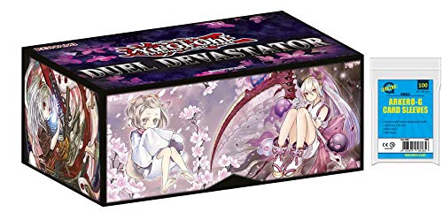 a YuGiOh! Duel Devastator Box - Dude | DEUTSCH | Yu-Gi-Oh! Karten NEU | + Arkero-G 100 Small Soft Sleeves japanische Kartenhüllen von a