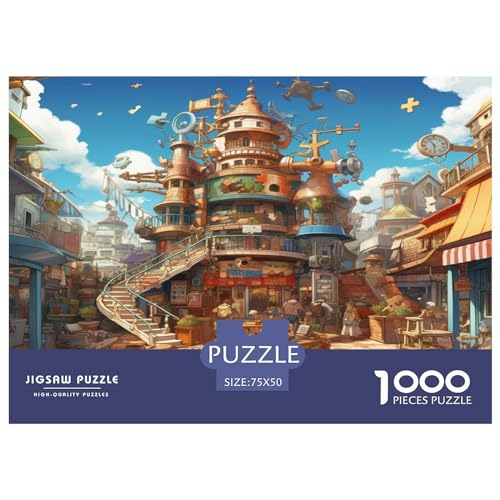 1000 Teile „Sehenswürdigkeiten“ für Erwachsene, schwierige Puzzles, Puzzles für Erwachsene und Teenager, entspannende Puzzlespiele, 1000 Teile (75 x 50 cm) von aaaaab