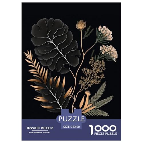 1000-teiliges Art-Blumen-Puzzle für Erwachsene und Teenager. Puzzle für Familienspaß und Spieleabend. 1000 Teile (75 x 50 cm) von aaaaab