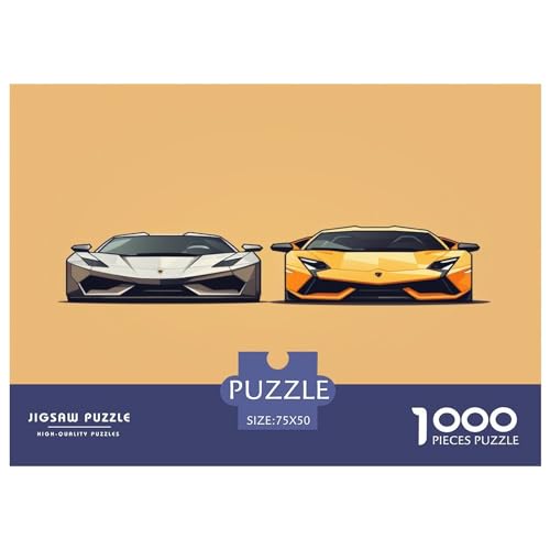 1000-teiliges Cars_McLaren-Puzzle aus Holz für Erwachsene, Puzzles für Erwachsene und Jugendliche ab 12 Jahren, 1000 Teile (75 x 50 cm) von aaaaab