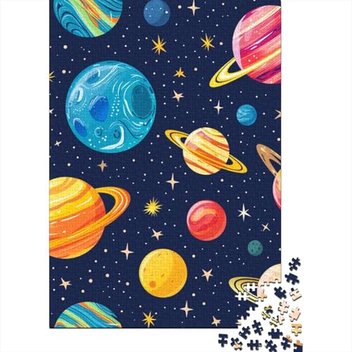 1000-teiliges Galaxie-Puzzle für Erwachsene und Teenager, Holzpuzzle für Erwachsene, Lernspiel, Herausforderungsspielzeug, 1000 Stück (75 x 50 cm) von aaaaab