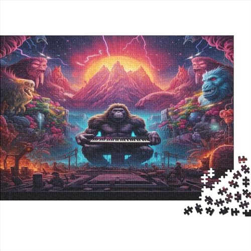 1000-teiliges King Kong-Puzzle, Puzzle für Erwachsene, Lernspiele für zu Hause, DIY-Spielzeug, 1000 Stück (75 x 50 cm) von aaaaab