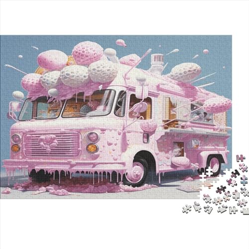 1000-teiliges Lastwagen-Puzzle für Erwachsene, Puzzle für Teenager, Geschenke, Lernspiel für Erwachsene Teenager, 1000 Teile (75 x 50 cm) von aaaaab