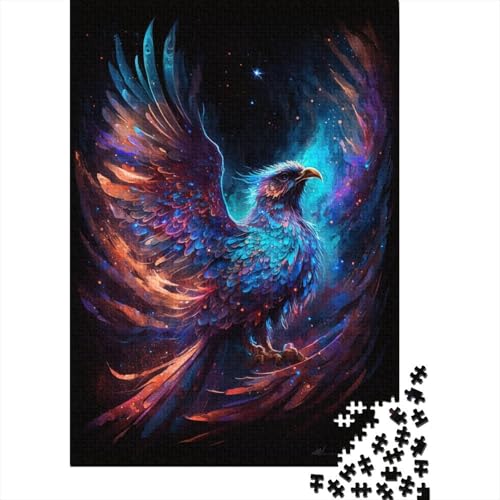 1000-teiliges Puzzle, Galaxie-Phönix-Vogel-Puzzle für Kinder, Spielzeug, Geschenke, Herausforderungsspiel, Puzzle, kreative Puzzles, Wanddekoration, 1000 Stück (75 x 50 cm) von aaaaab