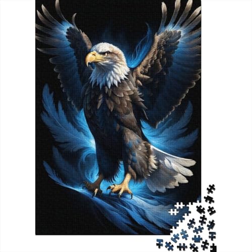 1000-teiliges Puzzle, Kunst, Tier, Adler, kreatives quadratisches Puzzle für Erwachsene und Holzpuzzle, Spielzeug, Denkspiel, 1000 Teile (75 x 50 cm) von aaaaab