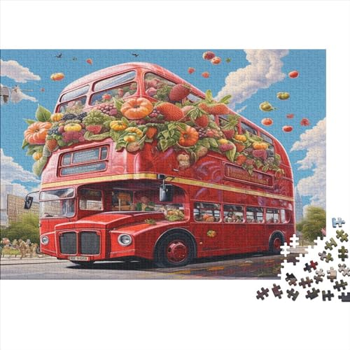 1000-teiliges Puzzle „London Vegetable Puzzle“, Puzzle für Erwachsene, Puzzles für Erwachsene und Teenager, 1000 Teile (75 x 50 cm) von aaaaab