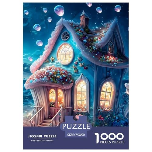 1000-teiliges Puzzle „Verzauberte Schlösser“ für Erwachsene, Puzzles für Erwachsene, Puzzles, einzigartige Heimdekoration und Geschenke, 1000 Teile (75 x 50 cm) von aaaaab