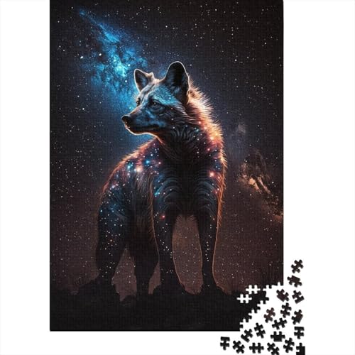 1000-teiliges Puzzle für Erwachsene, Galaxie-Kunst, afrikanische Hyäne, Puzzle, Dekompressionsspielzeug, Heimpuzzle, Spielpuzzle, interessante Geschenke, 1000 Stück (75 x 50 cm) von aaaaab