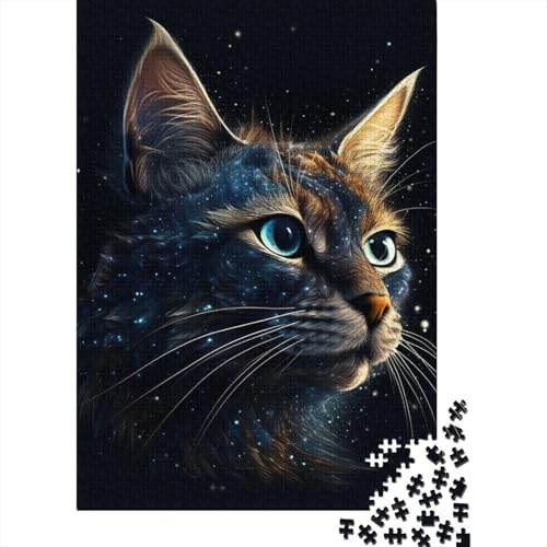 1000-teiliges Puzzle für Erwachsene, Galaxy Cats, 1000 Puzzles für Teenager, Geschenk-Puzzles, Entspannungspuzzles, Teenager-Puzzle, 1000-teilig (75 x 50 cm) von aaaaab