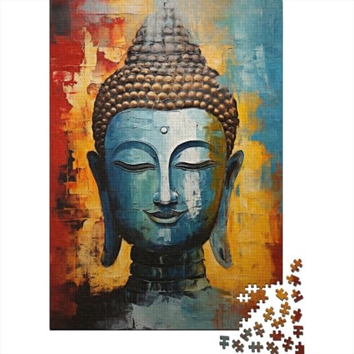 1000-teiliges Puzzle für Erwachsene, Graffiti-Buddha-Puzzle, Puzzle für Erwachsene und Kinder, Familienunterhaltungsspielzeug, 1000 Stück (75 x 50 cm) von aaaaab