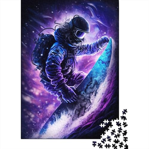 1000-teiliges Puzzle für Erwachsene und Kinder, Galaxie-Skifahren, Puzzles für Erwachsene, Puzzles 1000-teiliges Spielspielzeug für Erwachsene, Familienpuzzles, (75 x 50 cm) von aaaaab