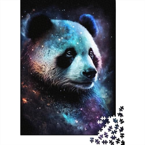 1000-teiliges Puzzle für Erwachsene und Kinder, Galaxy Panda-Puzzles für Erwachsene, Puzzles 1000-teiliges Spielspielzeug für Erwachsene, Familienpuzzles, Geschenk, (75 x 50 cm) von aaaaab