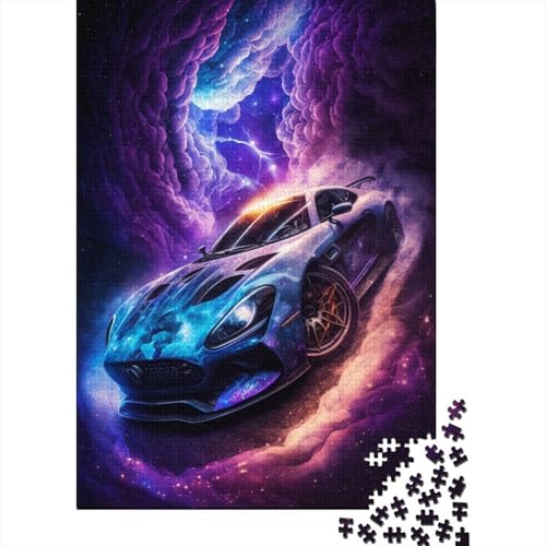 1000-teiliges Puzzle für Erwachsene und Kinder, Galaxy-Sportwagen-Puzzles für Erwachsene, Puzzles 1000-teiliges Spielspielzeug für Erwachsene, Familienpuzzles, (75 x 50 cm) von aaaaab