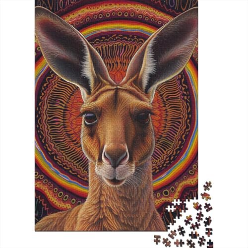 1000-teiliges Puzzle für Jungen und Mädchen, Standard-Puzzle, Känguru-Puzzle, Familienpuzzle, Gelegenheitsspiele, 1000 Teile (75 x 50 cm) von aaaaab