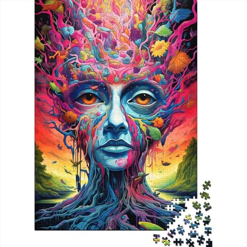 1000-teiliges Puzzle für Kinder, Gekritzel, buntes Monster, 1000 Puzzles für Teenager, Geschenk-Puzzles, Entspannungspuzzles, Teenager-Puzzle 1000-teilig (75 x 50 cm) von aaaaab