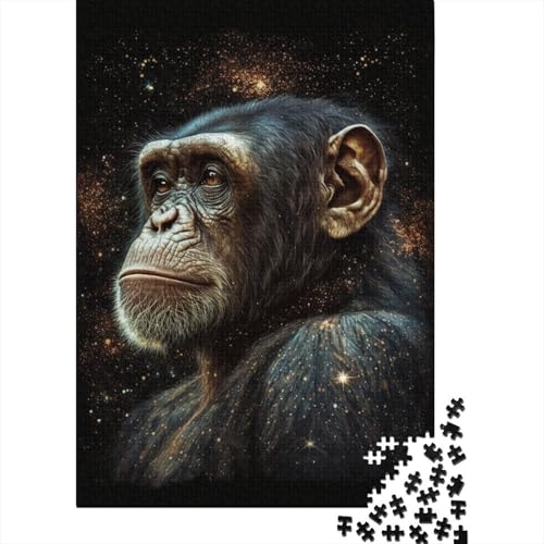 1000-teiliges Puzzle mit Galaxie-Affen-Motiv für Kinder, Puzzles, Lernspielzeug, 1000 Teile (75 x 50 cm) von aaaaab