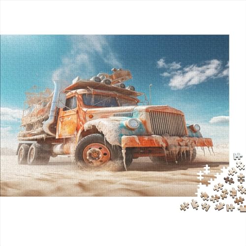 1000-teiliges Puzzle mit Lastwagen, Puzzle für Erwachsene, Lernspiele für zu Hause, DIY-Spielzeug, 1000 Stück (75 x 50 cm) von aaaaab