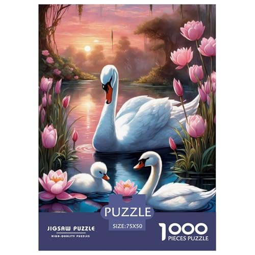 1000-teiliges Puzzle mit Tierkunst und Vögeln für Erwachsene und Teenager, Lernspiele für zu Hause, DIY-Spielzeug, 1000 Stück (75 x 50 cm) von aaaaab