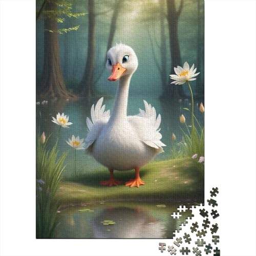 1000-teiliges Puzzle mit Tiermotiv, Ente, für Kinder, Puzzle, Puzzle für Erwachsene, Heimdekoration, Puzzle, Spielzeug, 1000 Teile (75 x 50 cm) von aaaaab