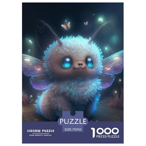 1000-teiliges Puzzle mit süßen Monstern für Erwachsene und Teenager, Lernspiele für zu Hause, DIY-Spielzeug, 1000 Stück (75 x 50 cm) von aaaaab