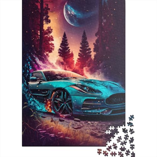 1000-teiliges Supercar-Puzzle für Erwachsene, Japanisches Anime-Puzzle, Holzbrett-Puzzle, Familien-Puzzlespiel, Stressabbau-Puzzles für Erwachsene, 1000 Stück (75 x 50 cm) von aaaaab