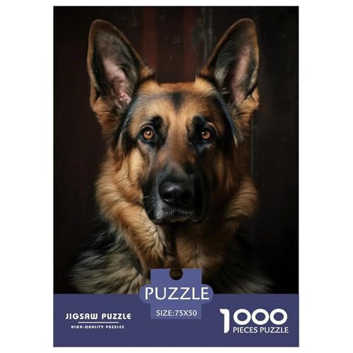 1000-teiliges Tier-/Hunde-Puzzle für Erwachsene, Puzzle, Erwachsenen-Puzzle, Heimdekoration, Puzzle-Spielzeug, 1000-teilig (75 x 50 cm) von aaaaab