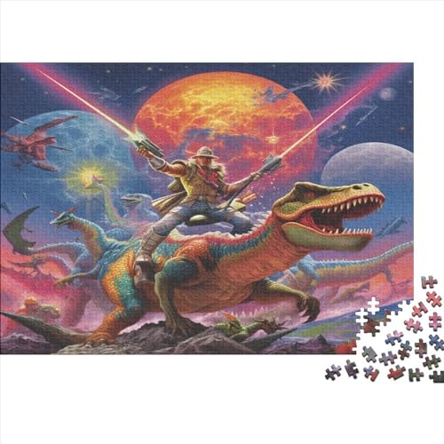 300-teiliges Dinosaurier-Puzzle, Puzzle für Erwachsene, Lernspiel, Herausforderungsspielzeug, 300 Teile (40 x 28 cm) von aaaaab