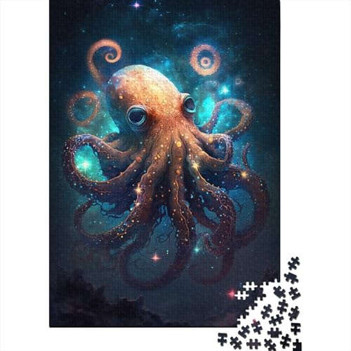 300-teiliges Galaxy Octopus-Puzzle für Kinder, Puzzle für Kinder, einzigartige Heimdekoration, 300 Teile (40 x 28 cm) von aaaaab