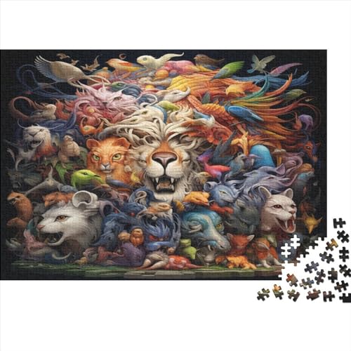 300-teiliges Herden-Puzzle für Erwachsene Teenager, Holzpuzzles, Puzzles für Erwachsene, Lernspiel, Herausforderungsspielzeug, 300 Stück (40 x 28 cm) von aaaaab