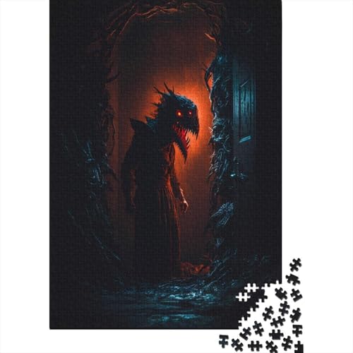 300-teiliges Horror-Kunst-Puzzle (73) für Erwachsene, Puzzle, Puzzle für Erwachsene, nachhaltiges Puzzle für Erwachsene, 300 Teile (40 x 28 cm) von aaaaab