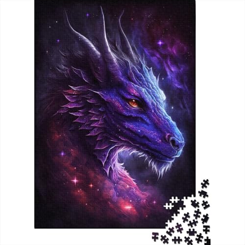 300-teiliges Puzzle, Galaxie-Puzzle mit fliegendem Drachen, für Erwachsene und Holzpuzzle für die ganze Familie, anspruchsvolle Spiele, 300 Teile (40 x 28 cm) von aaaaab