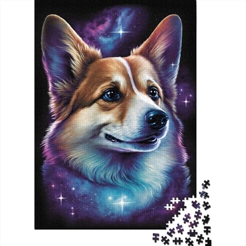 300-teiliges Puzzle „Galaxy Art Corgi“, Puzzle für Kinder, Zusammenbauspielzeug, interaktives Familienspiel, 300 Stück (40 x 28 cm) von aaaaab