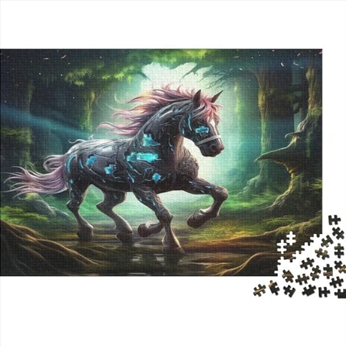 300-teiliges Puzzle „Mysterious_unicorn_“, Puzzle für Erwachsene, Lernspiele für zu Hause, DIY-Spielzeug, 300 Stück (40 x 28 cm) von aaaaab