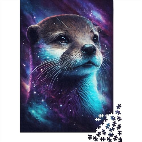 300-teiliges Puzzle für Erwachsene, Galaxy Otter Puzzle, Dekompressionsspielzeug, Heimpuzzle, Spielpuzzle, interessante Geschenke, 300 Stück (40 x 28 cm) von aaaaab