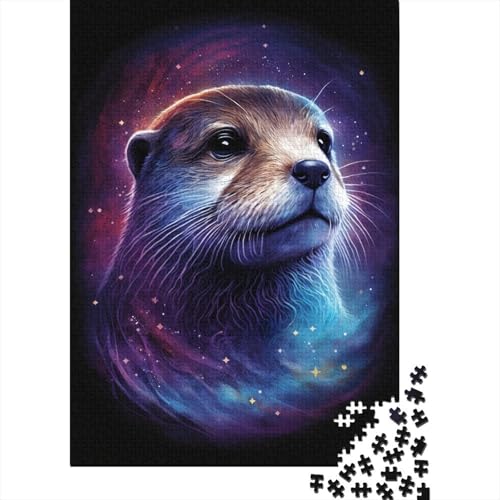 300-teiliges Puzzle für Erwachsene, Galaxy Otter Puzzle, Dekompressionsspielzeug, Heimpuzzle, Spielpuzzle, interessante Geschenke, 300 Stück (40 x 28 cm) von aaaaab