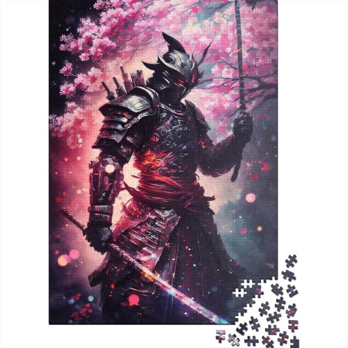 300-teiliges Puzzle für Erwachsene, Japanisches Samurai-Puzzle für Erwachsene, 300-teiliges schwieriges Herausforderungspuzzle für Teenager, kreative Holzpuzzles als Geschenke, 300 Stück (40 x 28 cm) von aaaaab