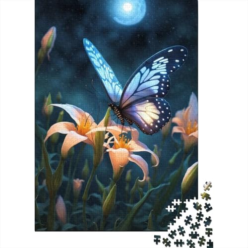 300-teiliges Puzzle für Erwachsene, Kunst-Schmetterling, kreatives quadratisches Puzzle für Erwachsene und Holzpuzzle, Lernspiel für Kinder, 300 Stück (40 x 28 cm) von aaaaab