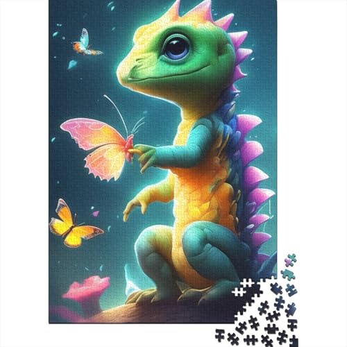 300-teiliges Puzzle für Erwachsene, künstlerische Eidechsen-Puzzles für Kinder, Puzzles 300-teilig, Puzzlespiel, Spielzeug für Kinder, Puzzles, 300 Stück (40 x 28 cm) von aaaaab