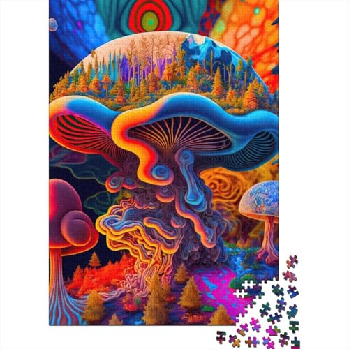 300-teiliges Puzzle für Erwachsene, psychedelische Puzzles für Erwachsene, Puzzles 300-teilig, Puzzlespiel, Spielzeug für Erwachsene, Puzzles, 300 Stück (40 x 28 cm) von aaaaab