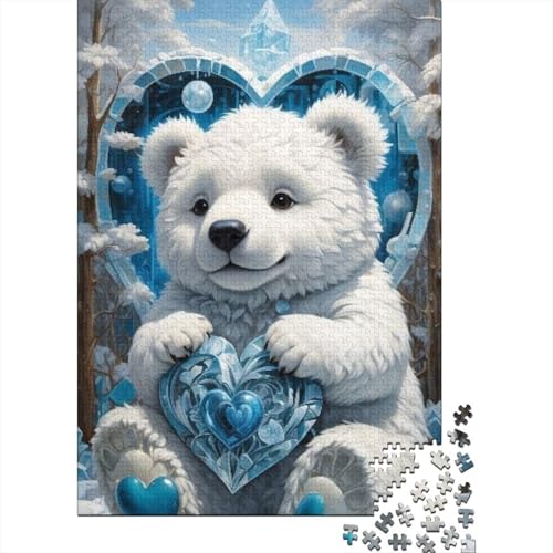 300-teiliges Puzzle für Erwachsene, süßes Plüsch-Bären-Puzzle, Holzpuzzle für Erwachsene, Familienunterhaltungsspielzeug, 300 Teile (40 x 28 cm) von aaaaab