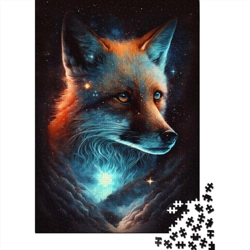 300-teiliges Puzzle für Erwachsene und Kinder, Fuchs-Galaxie, Puzzles für Erwachsene, Puzzles 300-teilig, Spielspielzeug für Erwachsene, Familienpuzzles, 300 Stück (40 x 28 cm) von aaaaab