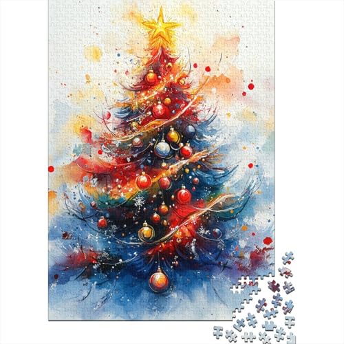 300-teiliges Puzzle für Kinder, Weihnachtsdekoration, Puzzles für Kinder und Holzpuzzles, Heimdekoration, 300 Teile (40 x 28 cm) von aaaaab