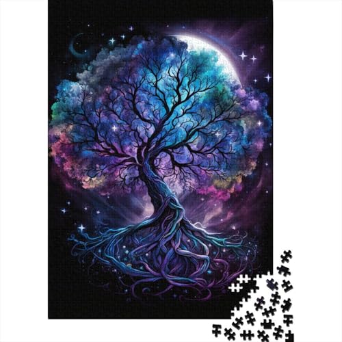 300-teiliges Puzzle mit Galaxie-Baum des Lebens, für Erwachsene, kreatives rechteckiges Puzzle, Kinderpuzzle, lustiges Lernspielzeug, 300 Teile (40 x 28 cm) von aaaaab