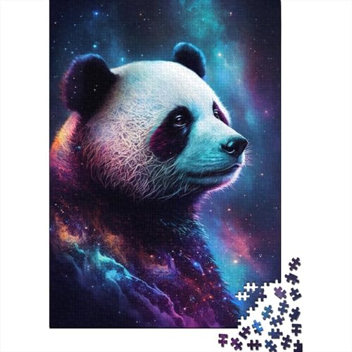 300-teiliges Puzzle mit Galaxie-Tieren und Panda für Kinder, schwieriges Puzzle für Kinder, Spaß für die ganze Familie, 300 Teile (40 x 28 cm) von aaaaab