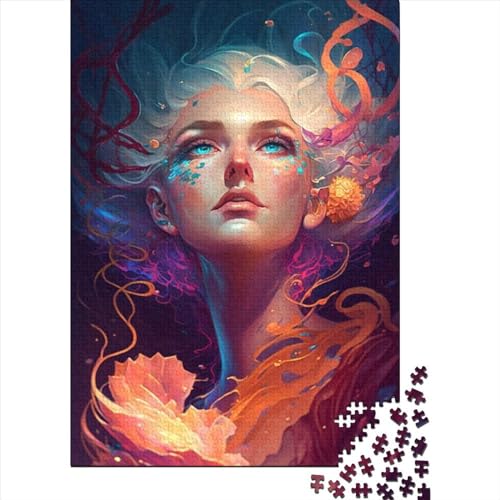 500-teiliges Beauty-Girl-Puzzle für Erwachsene, Puzzles für Erwachsene und Teenager, Denksport-Puzzles für Erwachsene, 500 Teile (52 x 38 cm) von aaaaab